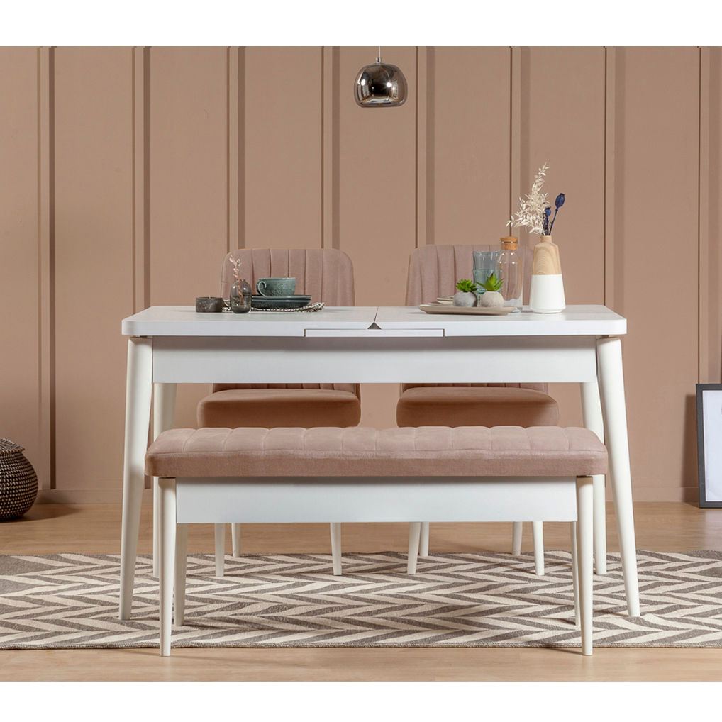 Klupa, Bijela boja Kamen, Vina Bench - White, Stone