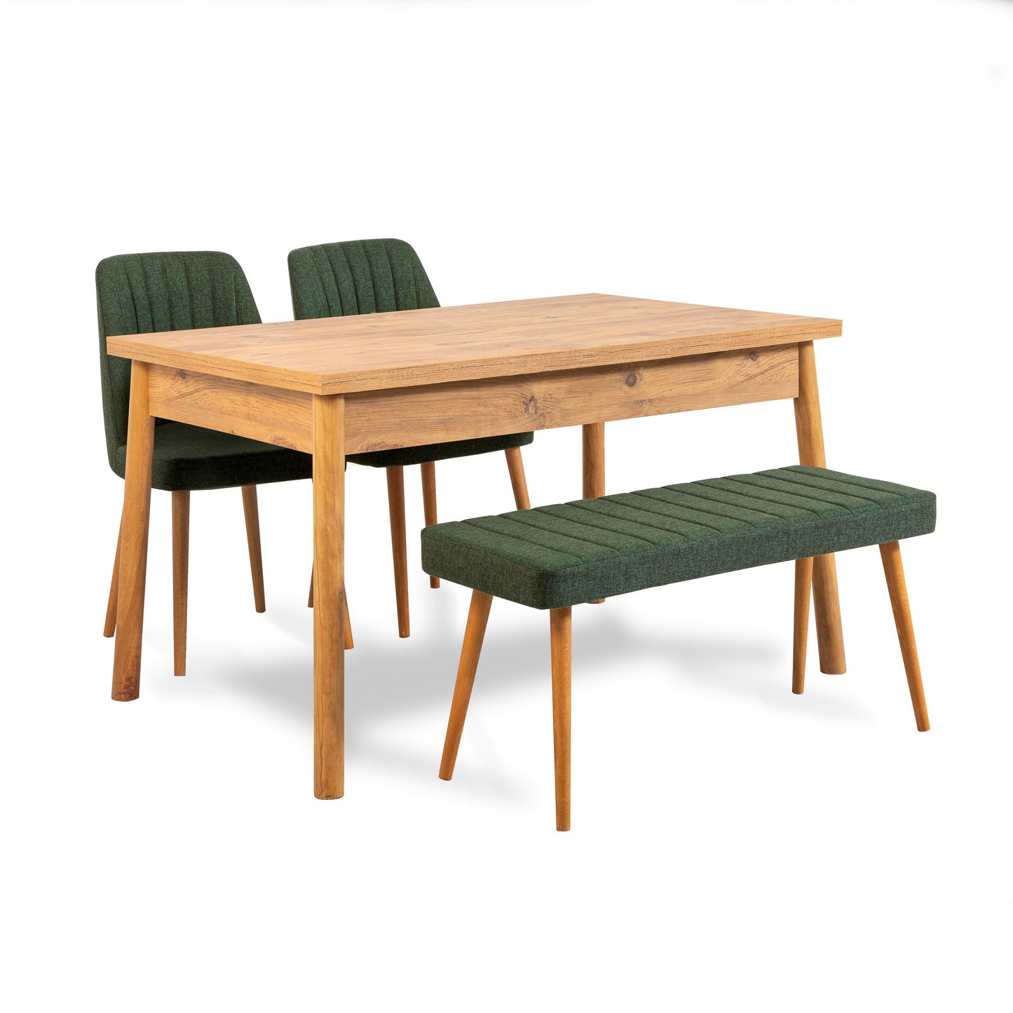 Set stolova i stolica (4 komada), Atlantski bor zelena, Costa 1070 - 3 A