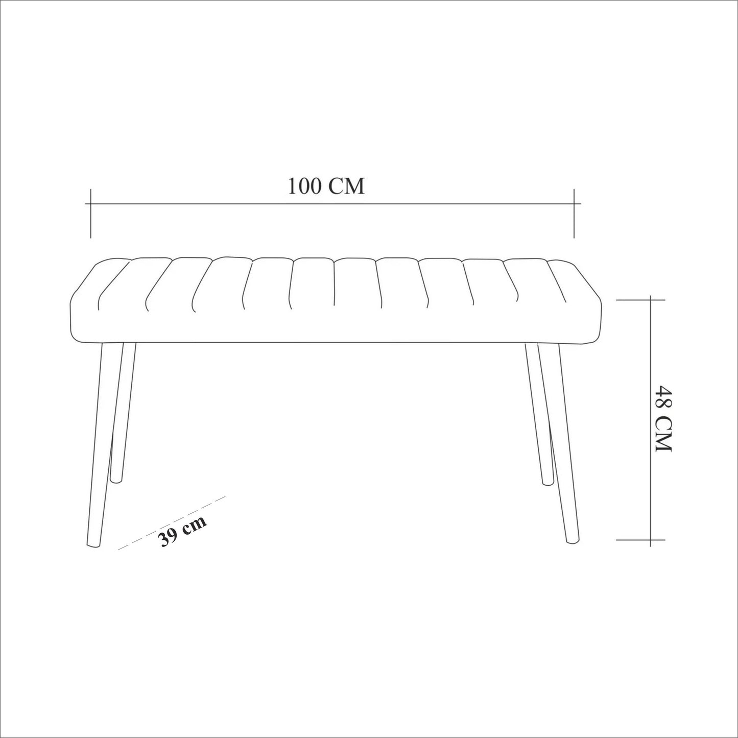 Set stolova i stolica (4 komada), Atlantski bor Kamen, Costa 0900 - 3 A