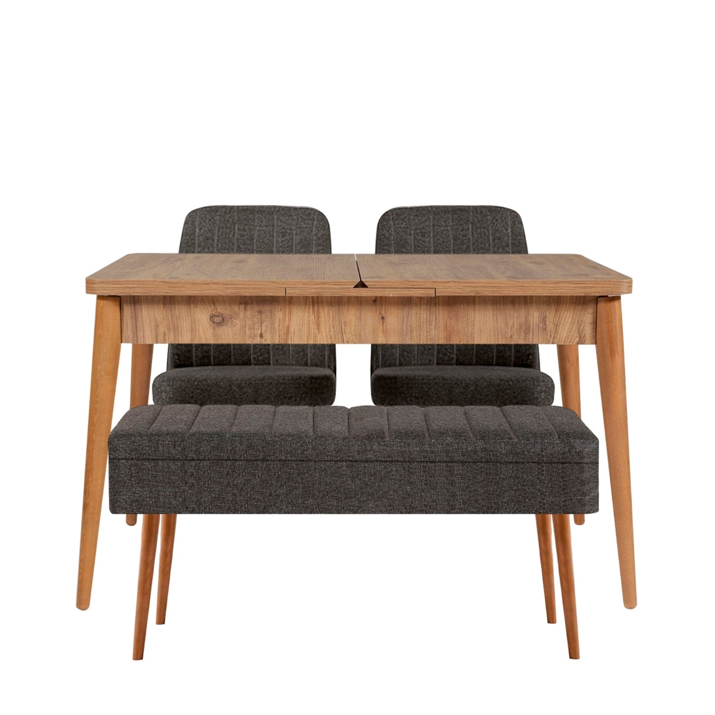 Set stola i stolica (4 komada), Vina 1053 - 3 - Anthracite, Atlantic