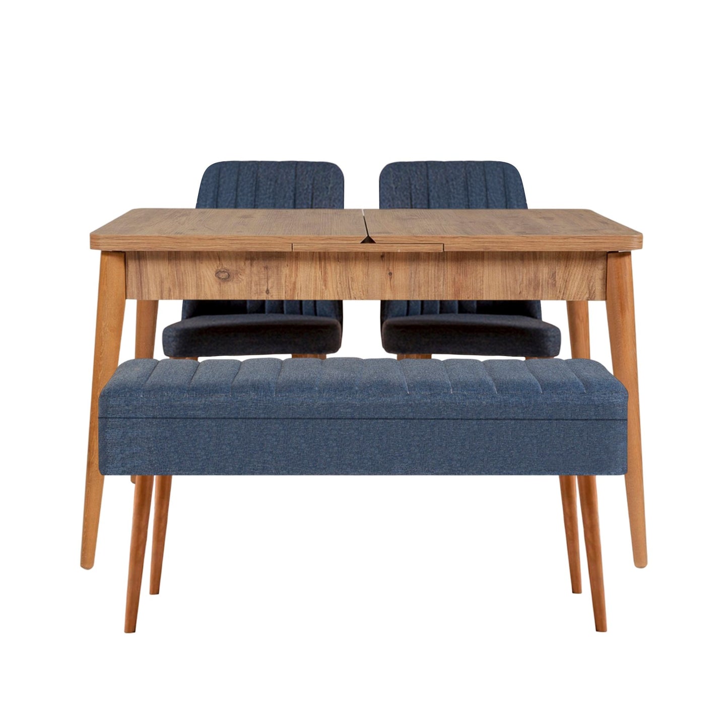 Set stola i stolica (4 komada), Vina 1048 - 3 - Atlantic, Dark Blue