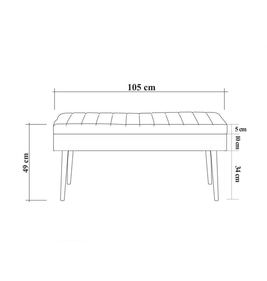Set stola i stolica (4 komada), Vina 1070 - 3 - Atlantic, Green