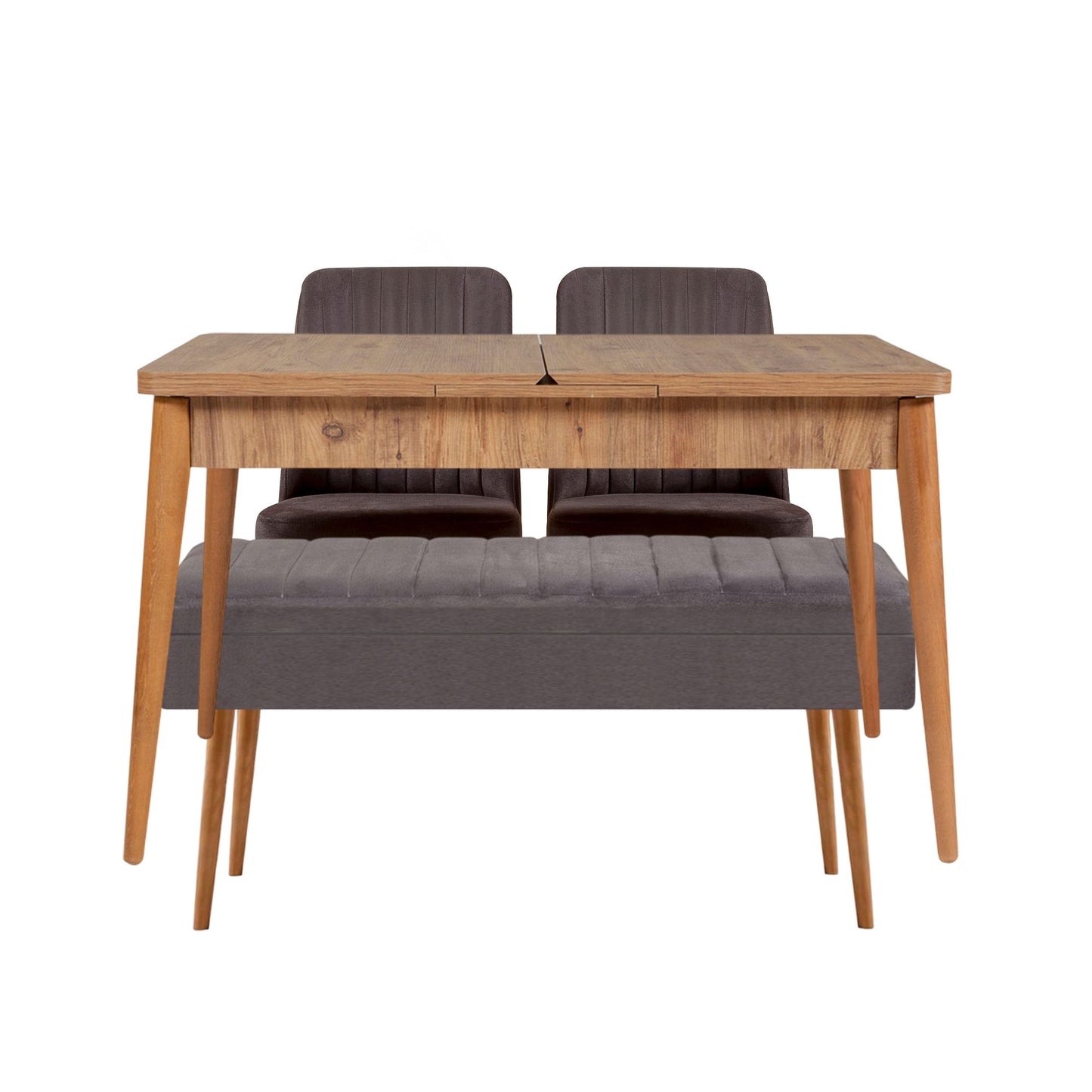 Set stola i stolica (4 komada), Vina 0701 - 3 - Anthracite, Atlantic