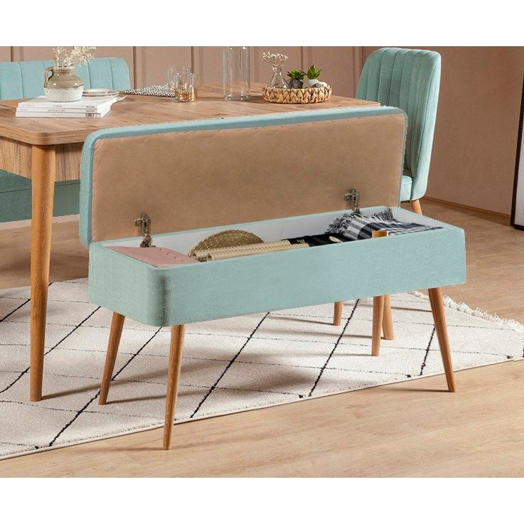 Set stola i stolica (4 komada), Vina 0701 - 3 - Atlantic, Green