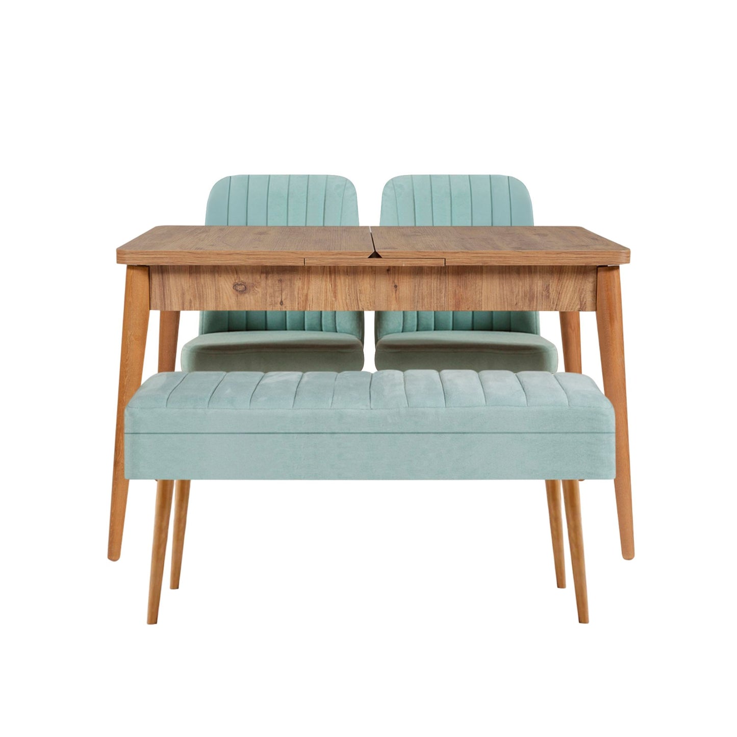 Set stola i stolica (4 komada), Vina 0701 - 3 - Atlantic, Green
