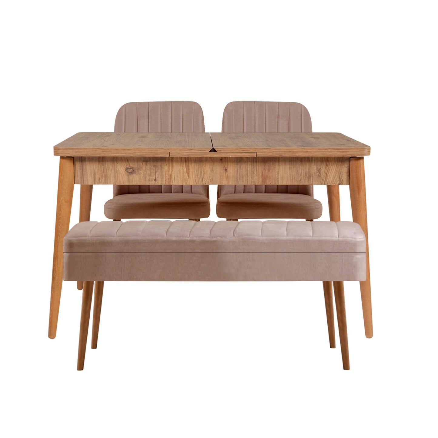Set stola i stolica (4 komada), Vina 0900 - 3 - Atlantic, Stone