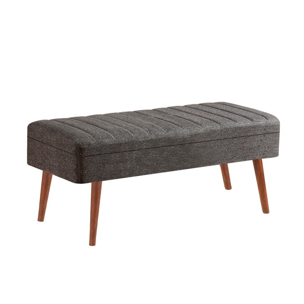 Set stola i stolica (4 komada), Vina 1053 - 3 - Anthracite, Walnut