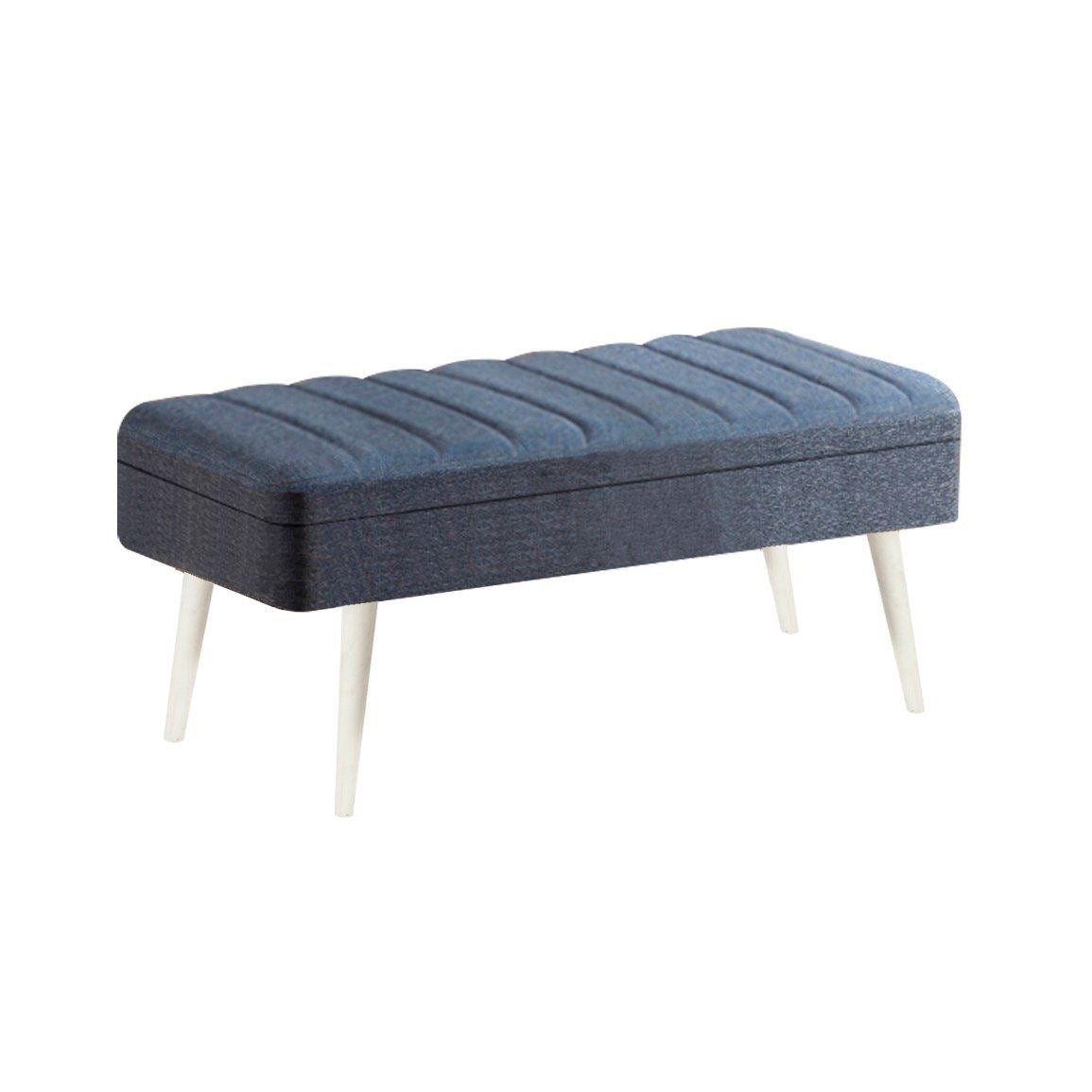 Set stola i stolica (4 komada), Vina 1048 - 3 - White, Dark Blue