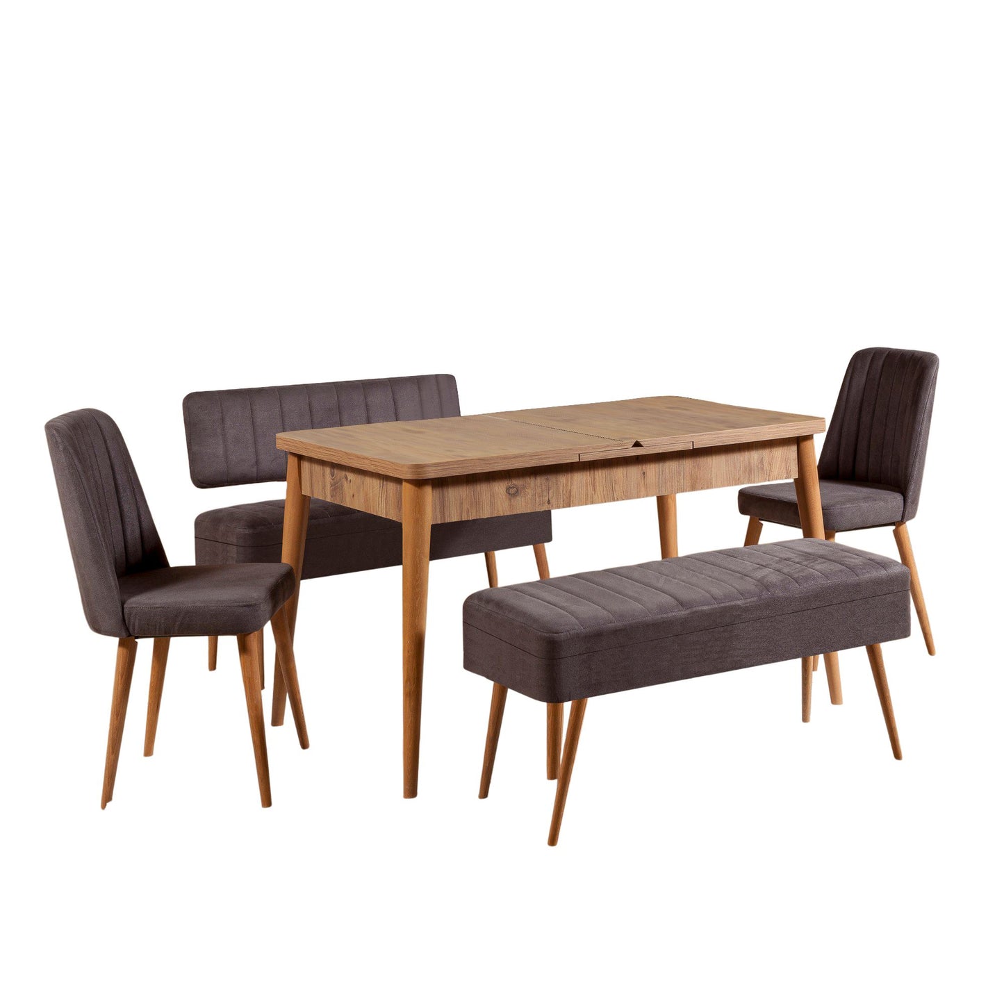 Set stola i stolica (5 komada), Vina 0701 - 4 - Anthracite, Atlantic