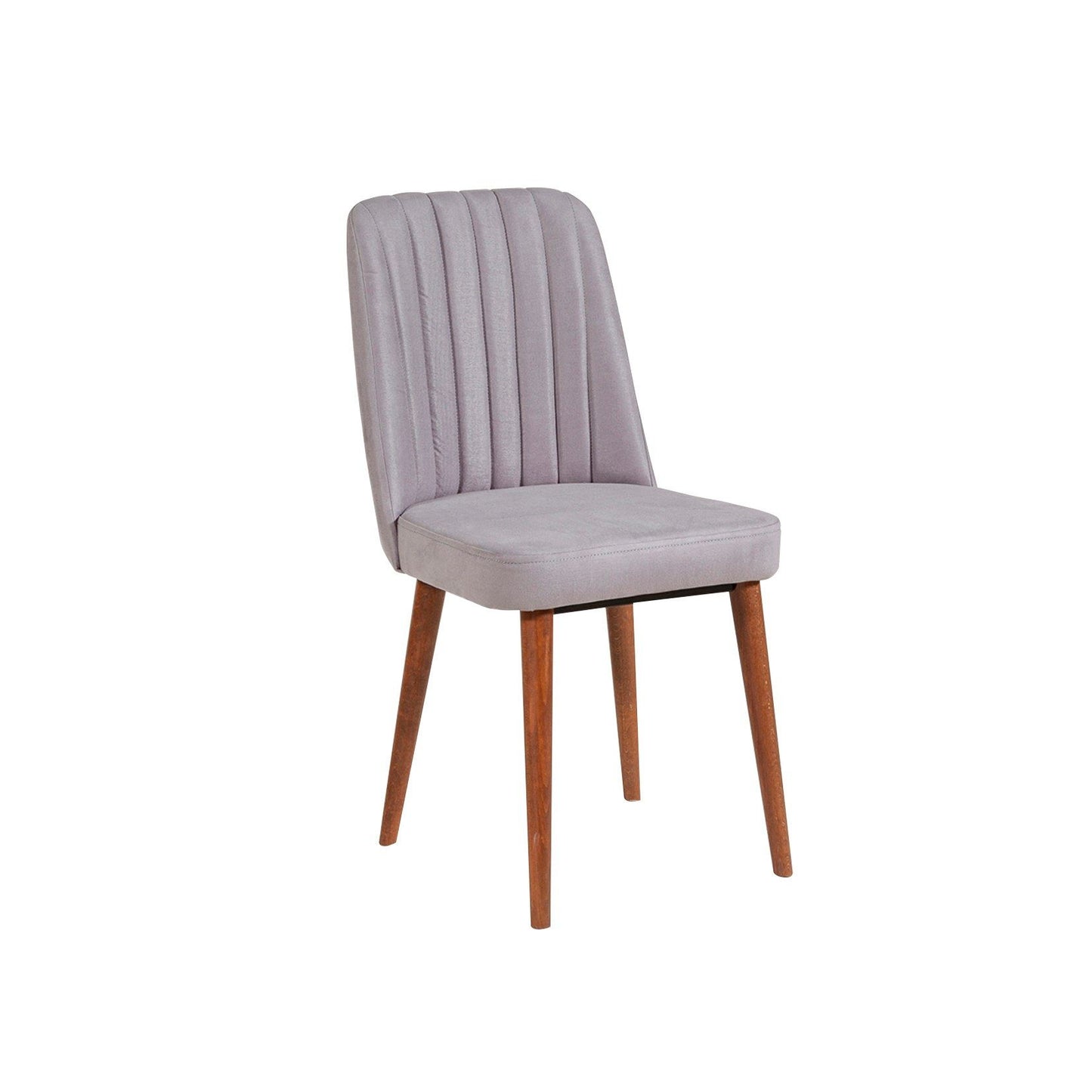 Set stola i stolica (5 komada), Vina 0701 - 4 - Walnut, Grey