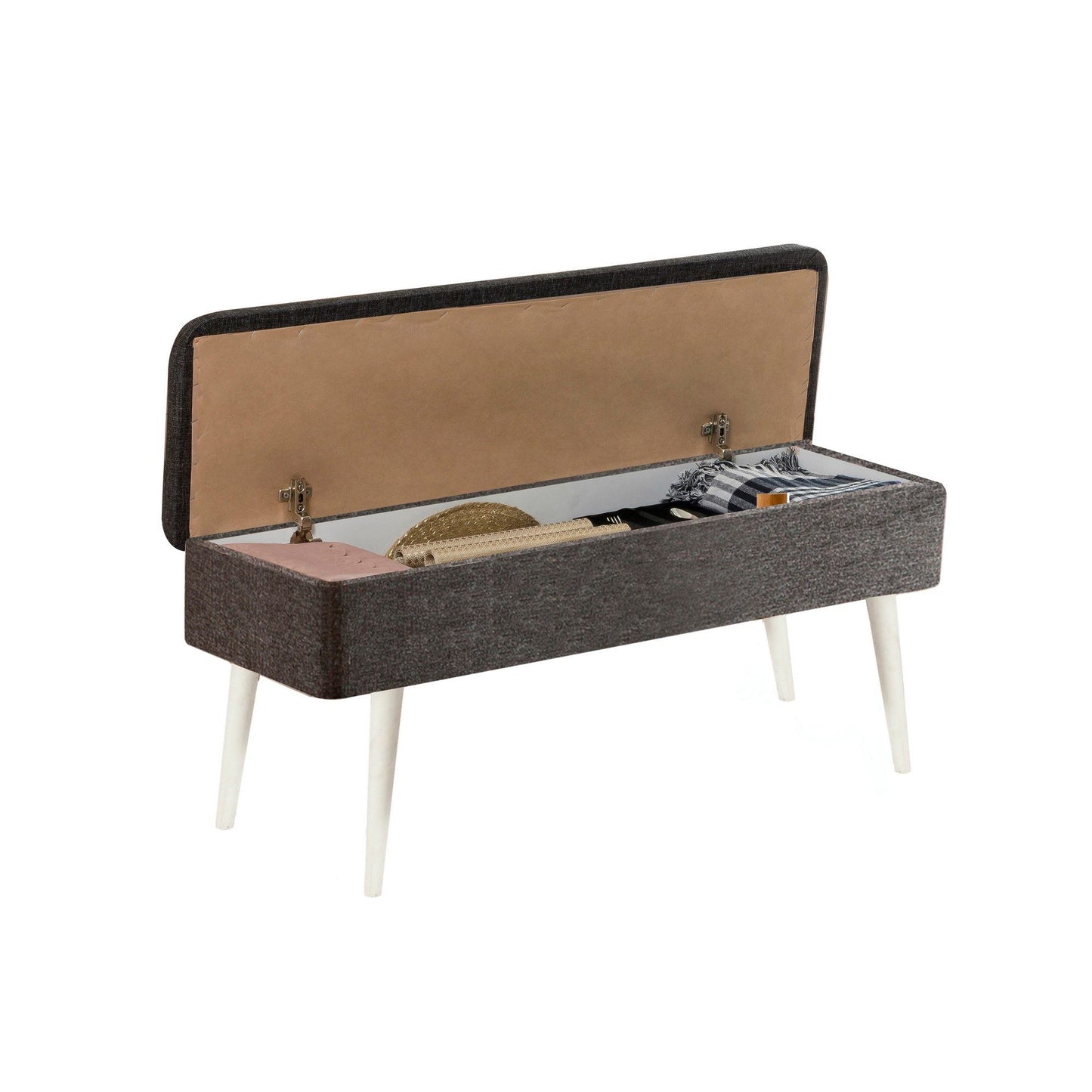 Set stola i stolica (5 komada), Vina 1053 - 4 - Anthracite, White