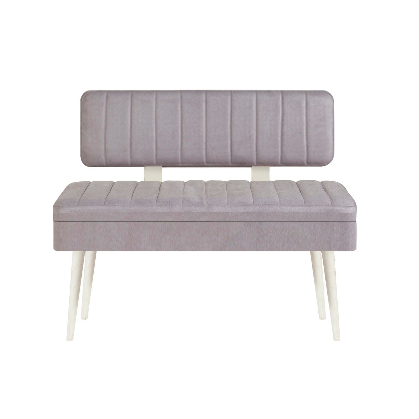 Set stola i stolica (5 komada), Vina 0701 - 4 - White, Grey