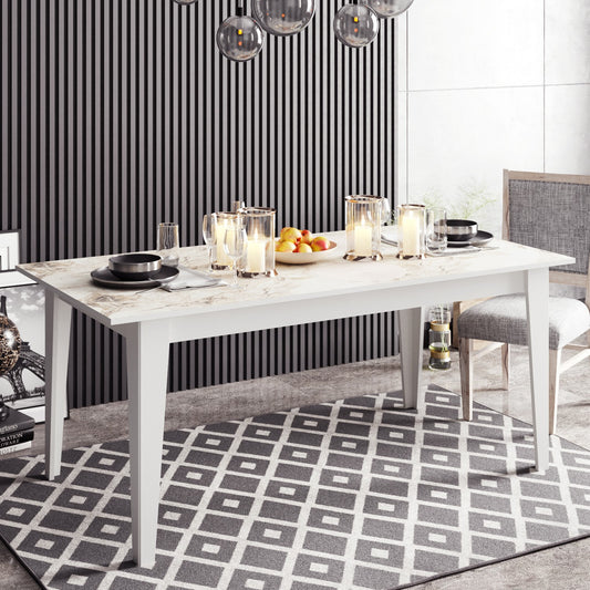 Blagovaonski stol, Polka - White