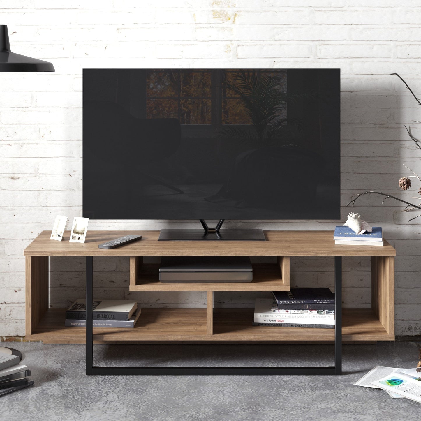 Polica za TV  ASAL, Asal (120) - Walnut, Black