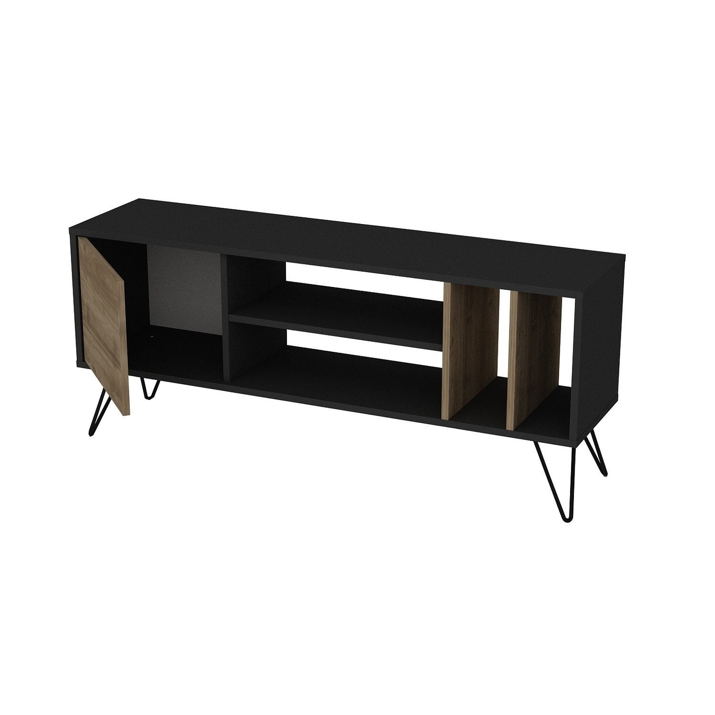 Polica za TV MISTICO 140, Mistico (140) - Walnut, Black