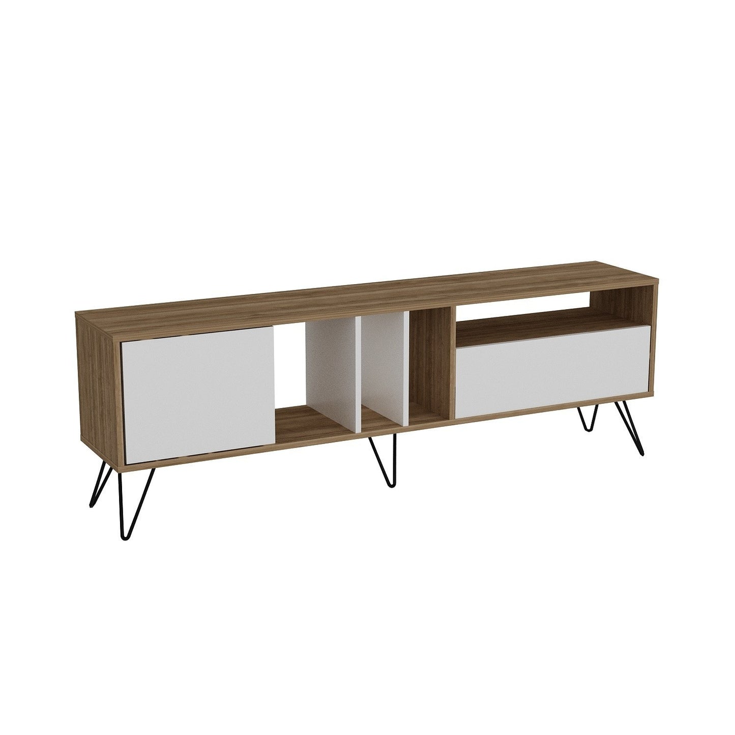 Stalak za televizor, Mistico (180) - Walnut, White