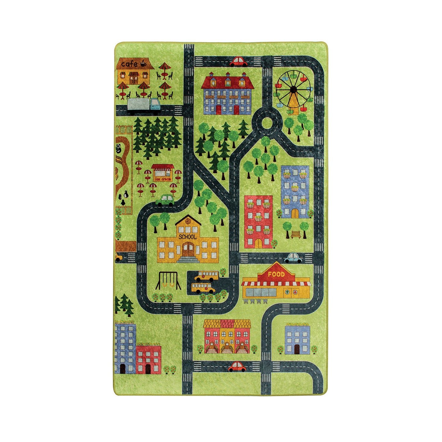 Tepih ROAD, dimenzije: 140*190 cm, Small Town - Green