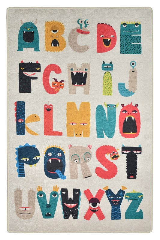 Tepih ABC, dimenzije: 100*160 cm, Monsters