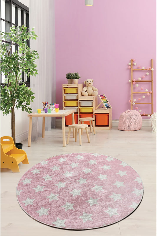 Tepih (200 cm), Yıldız - Pink