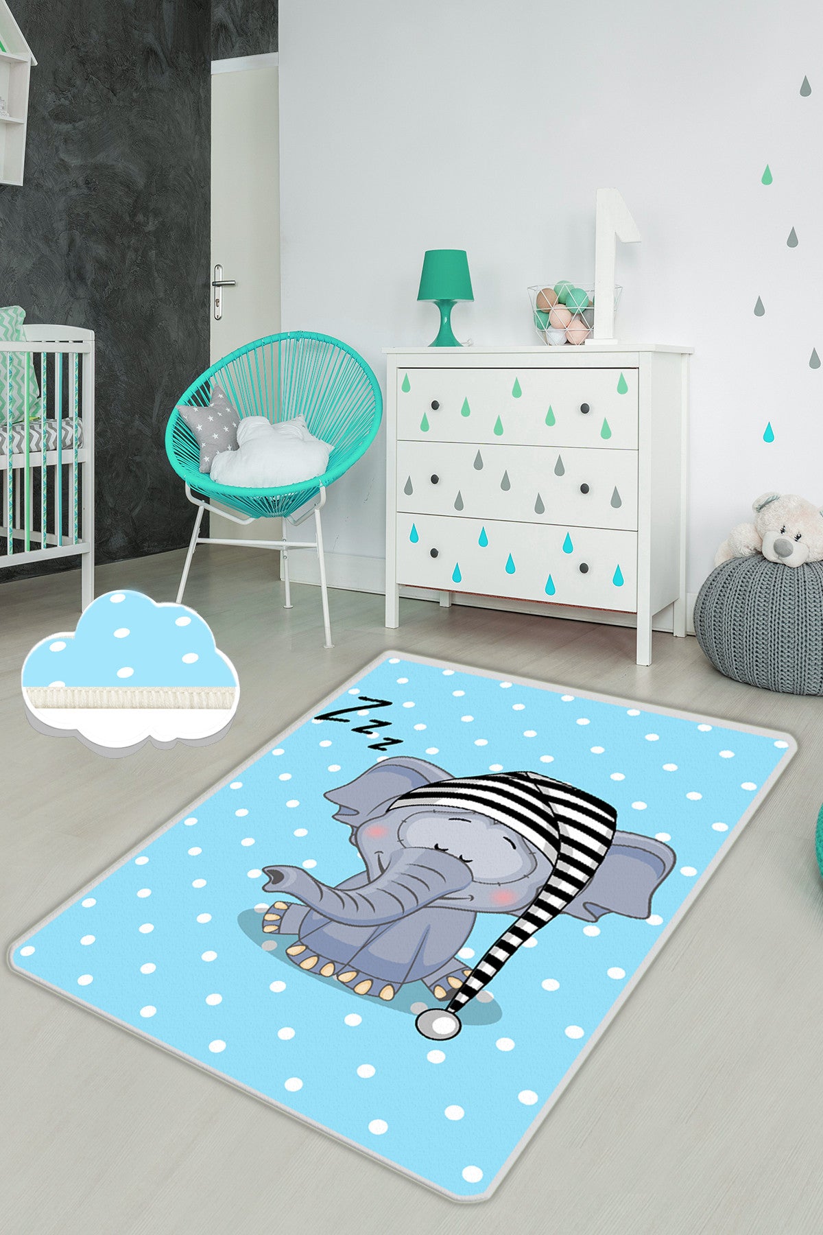 Tepih (80 x 150), Elephant Sleep