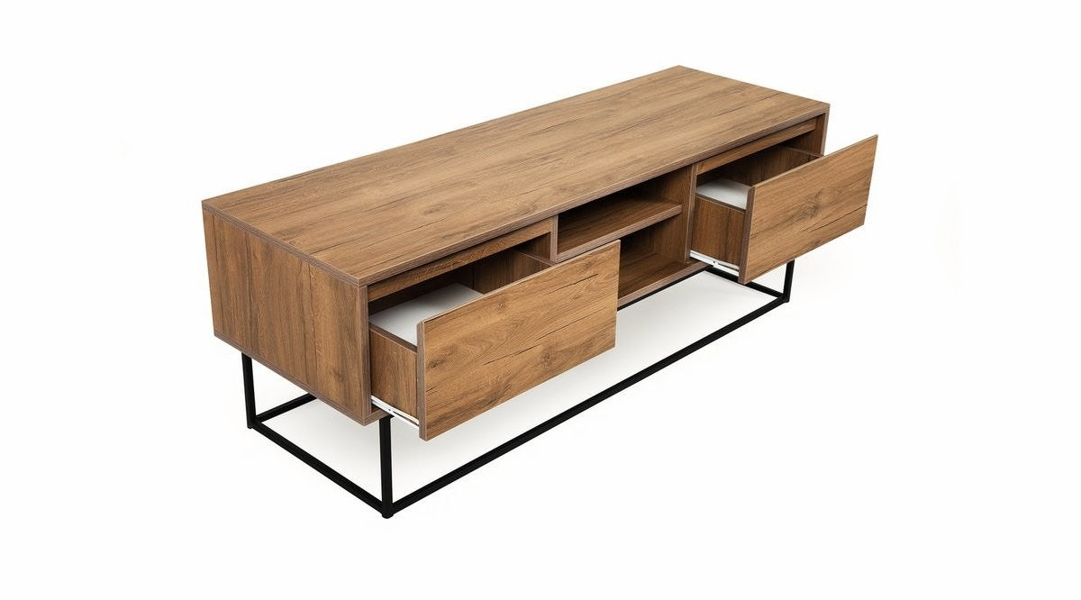 Stalak za televizor, Orah Crno, Laxus 140 - Walnut