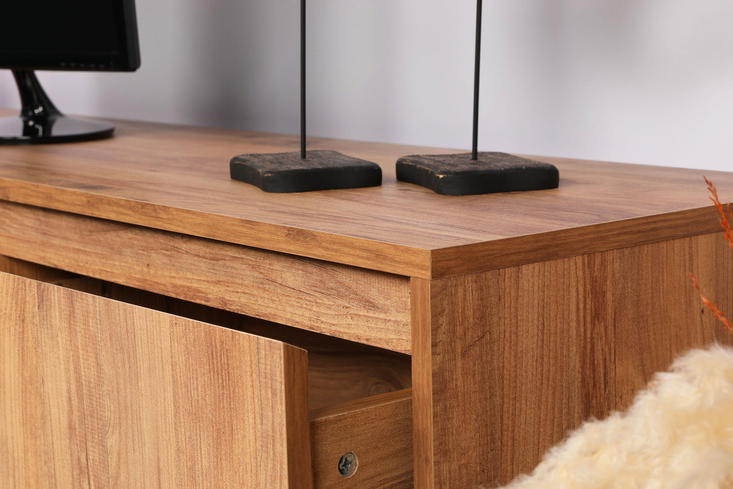 Stalak za televizor, Orah Crno, Lupin 140 - Walnut