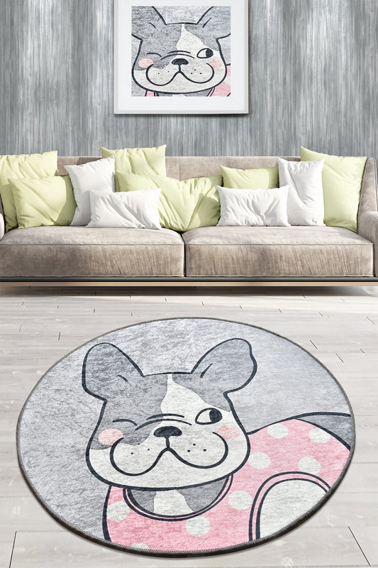 Tepih (100 cm), Happy Dogs - Grey