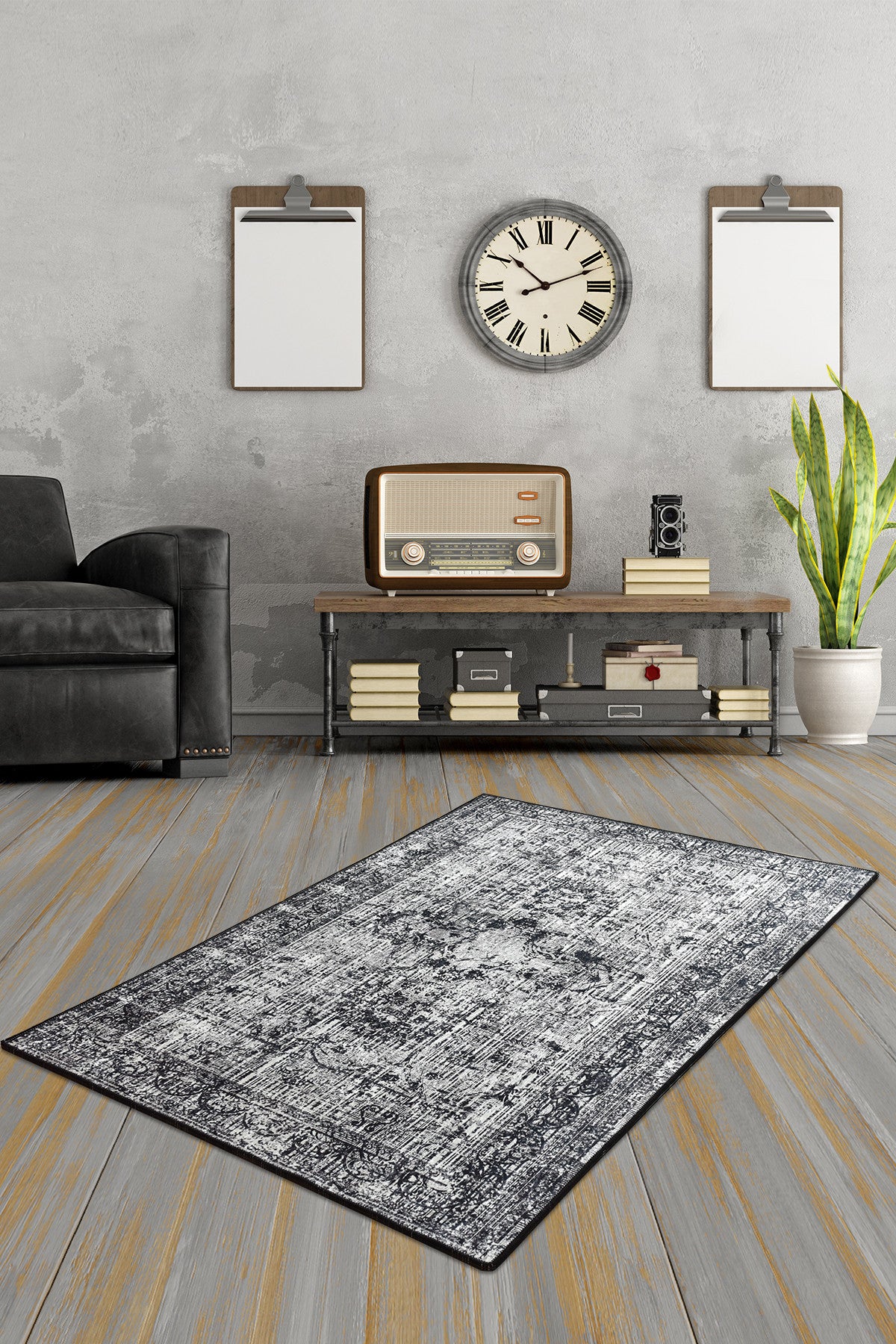 Tepih (100 x 200), İsabel - Black