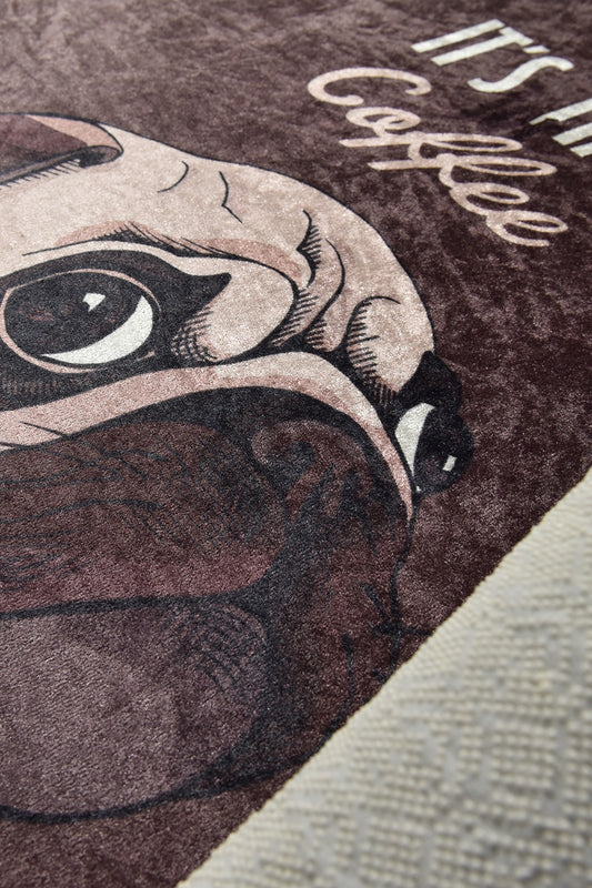 Tepih (100 cm), Pugs - Coffee