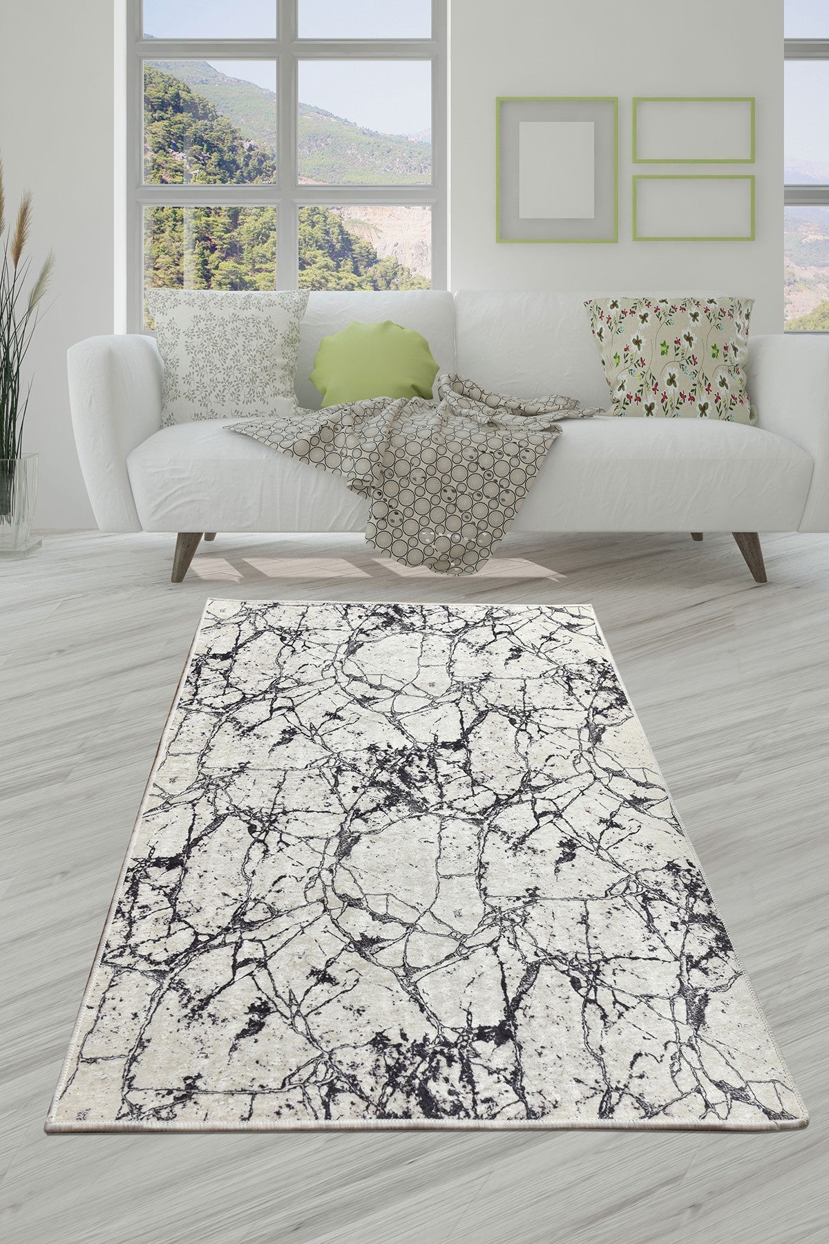 Tepih (100 x 300), Marble - White