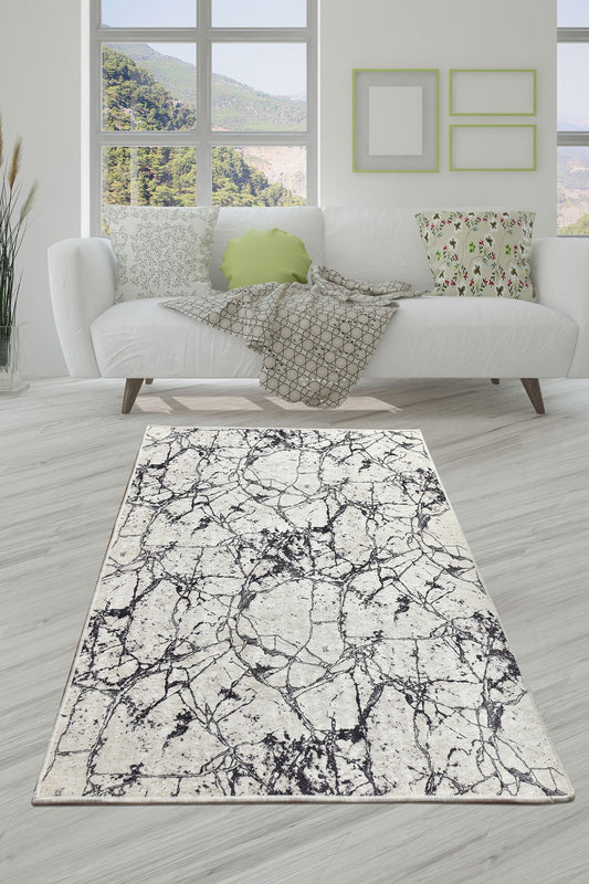 Tepih (100 x 300), Marble - White