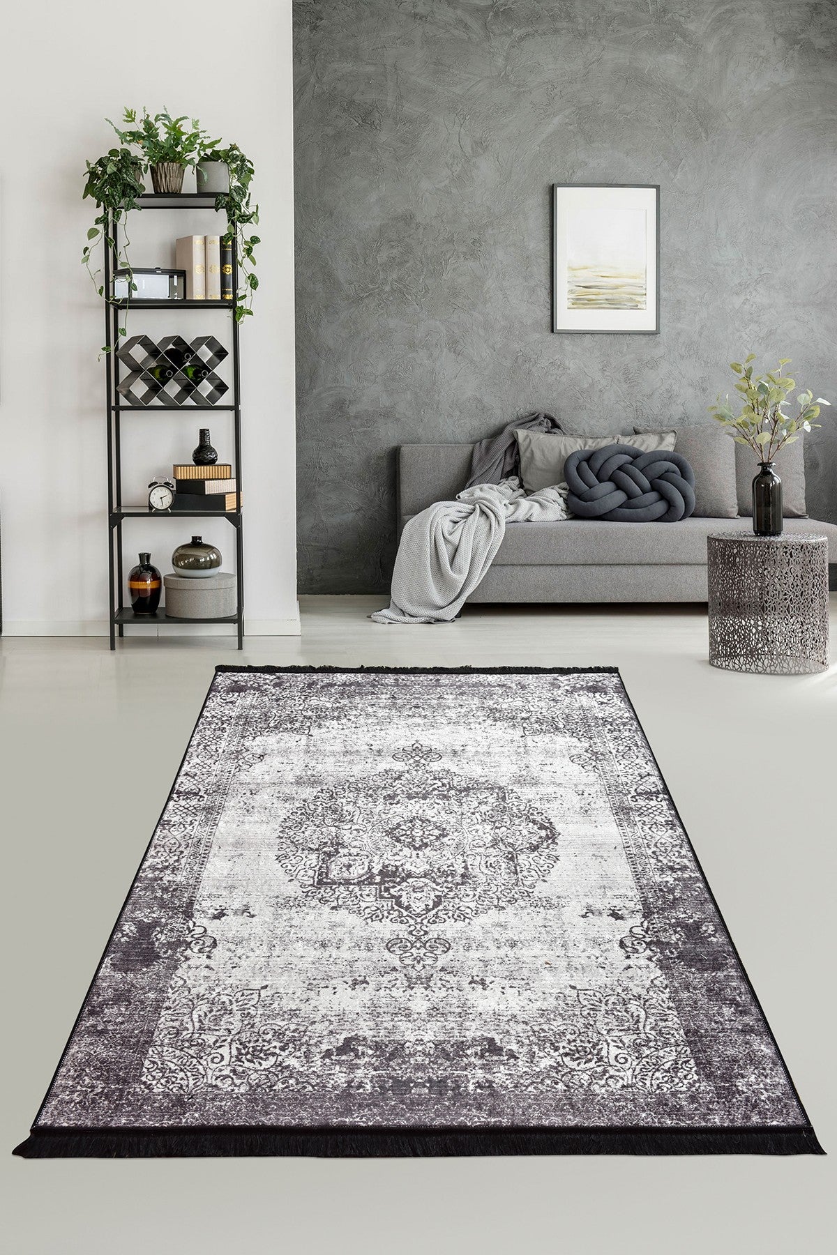 Tepih (140 x 190), Soft - Black