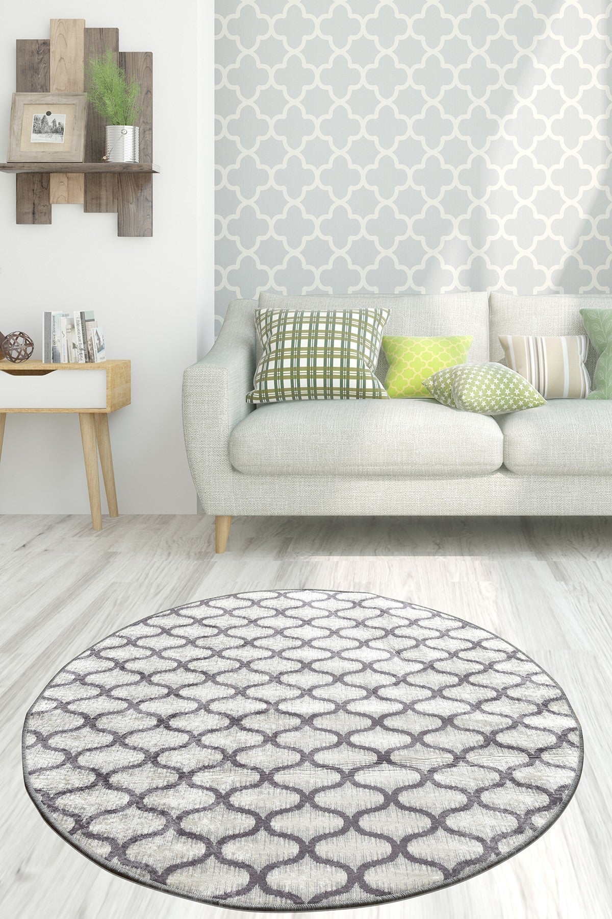 Tepih (120 cm), Roomy Djt Çap - Grey