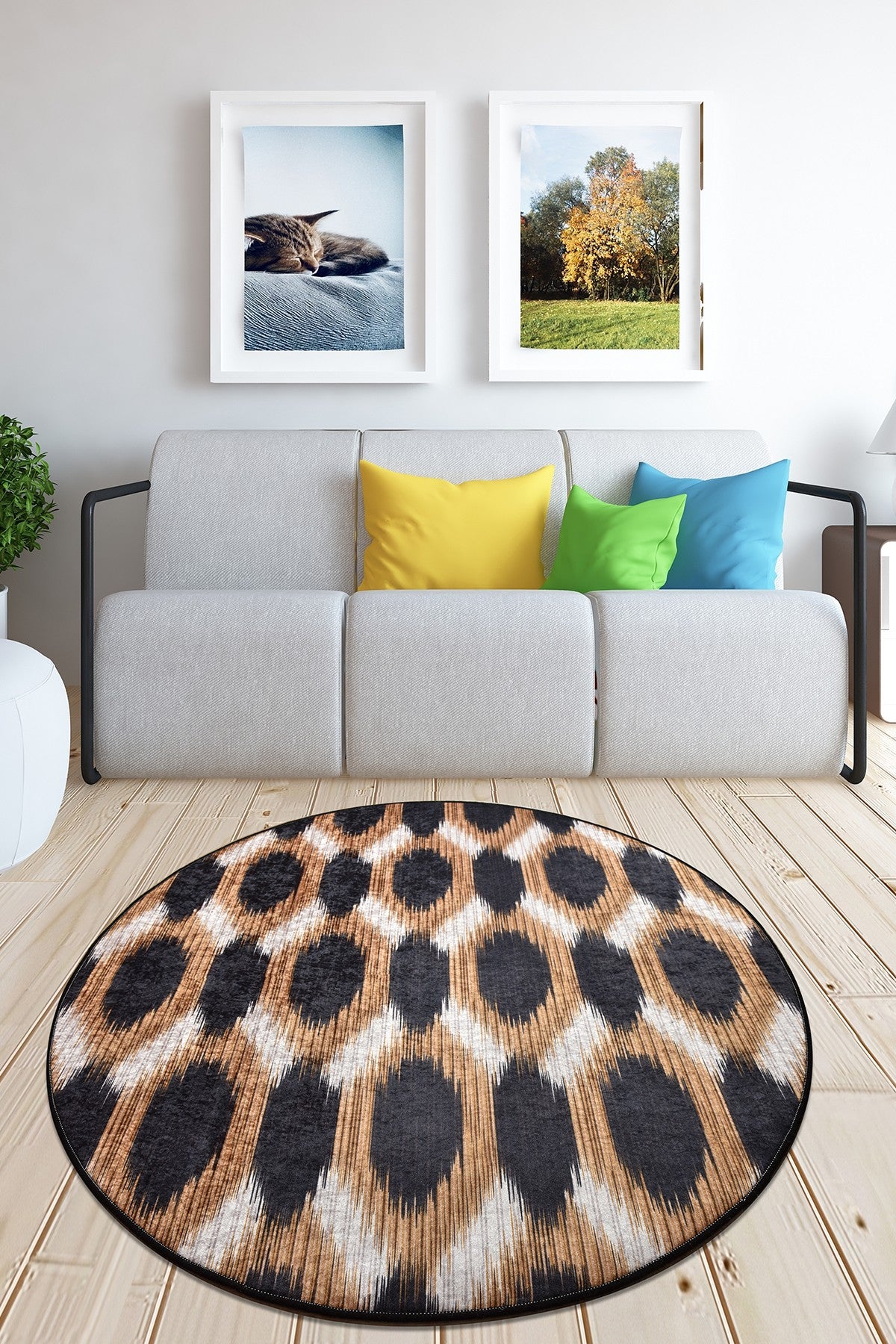 Tepih (140 cm), Gold and Black Djt Çap 140