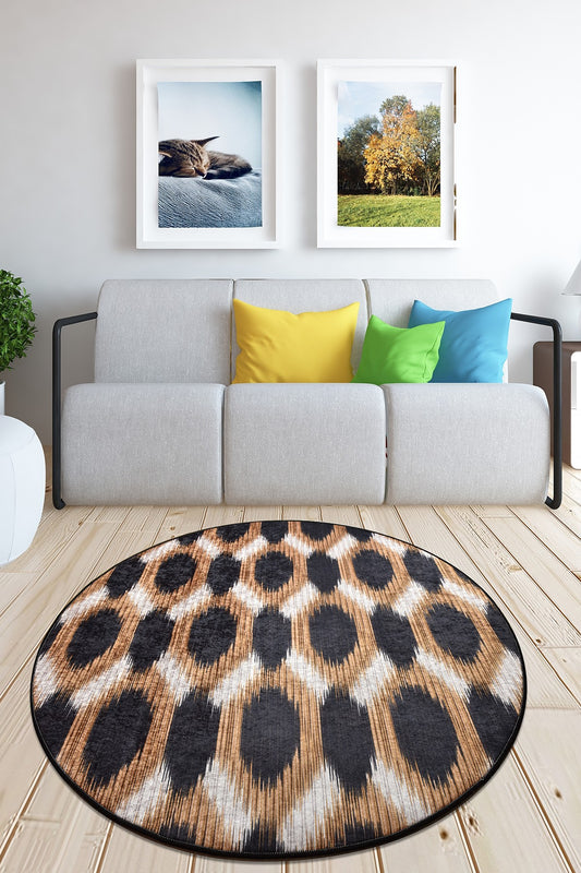 Tepih (140 cm), Gold and Black Djt Çap 140
