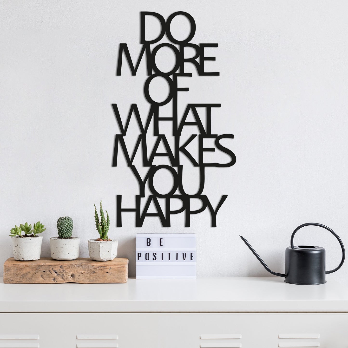 Zidna dekoracija HAPPY, Do More Of What Makes You Happy
