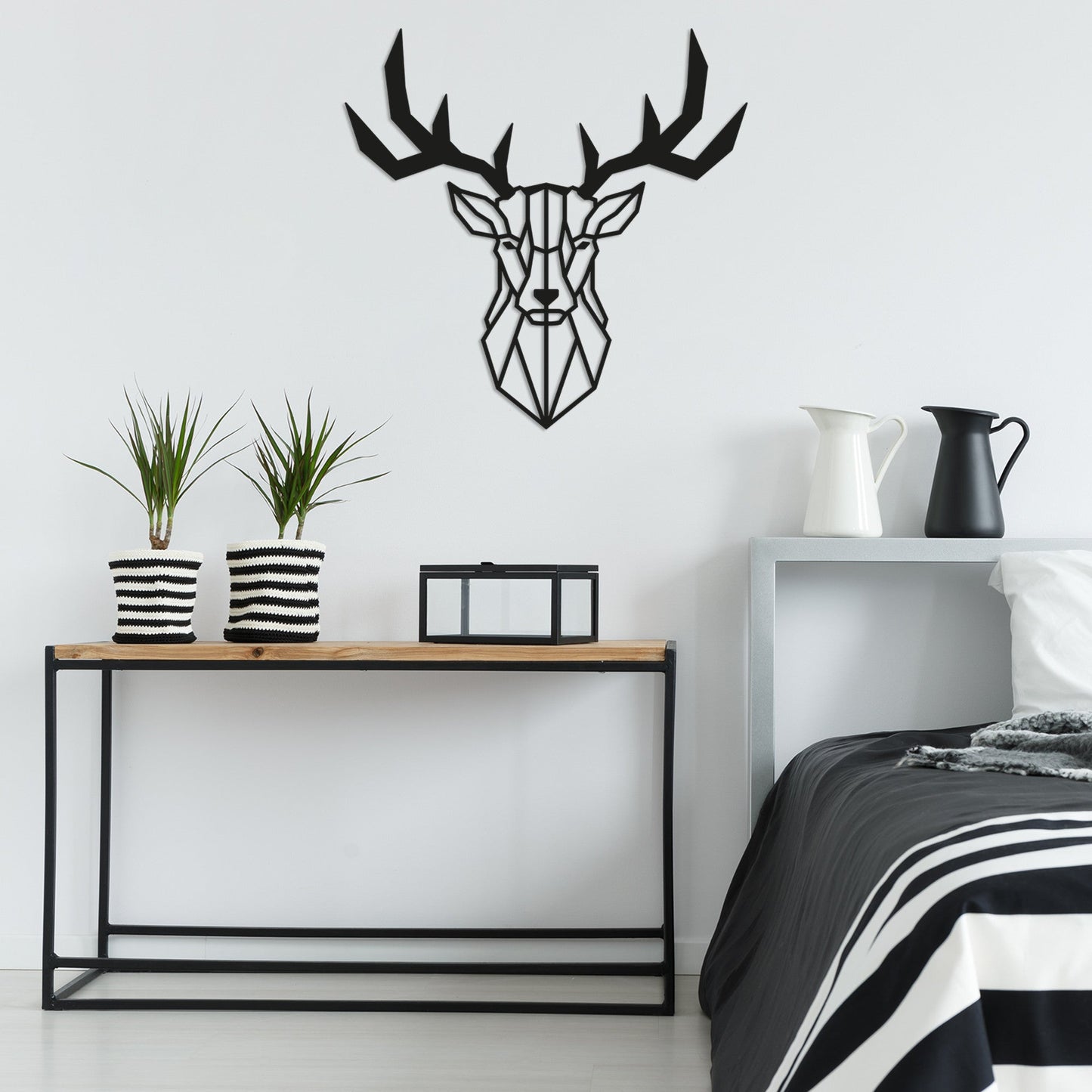 Metalna zidna dekoracija, Deer2