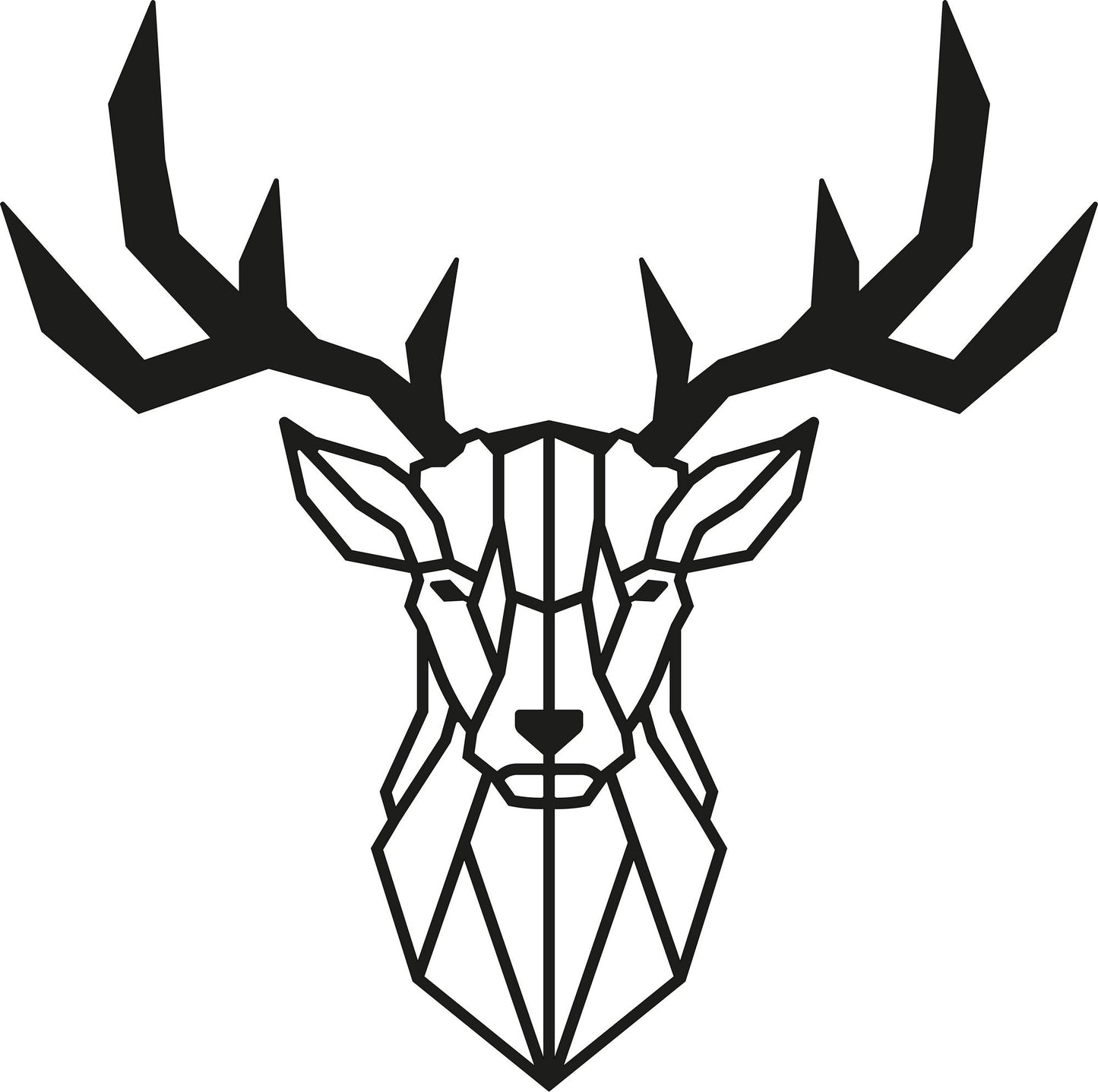 Metalna zidna dekoracija, Deer2