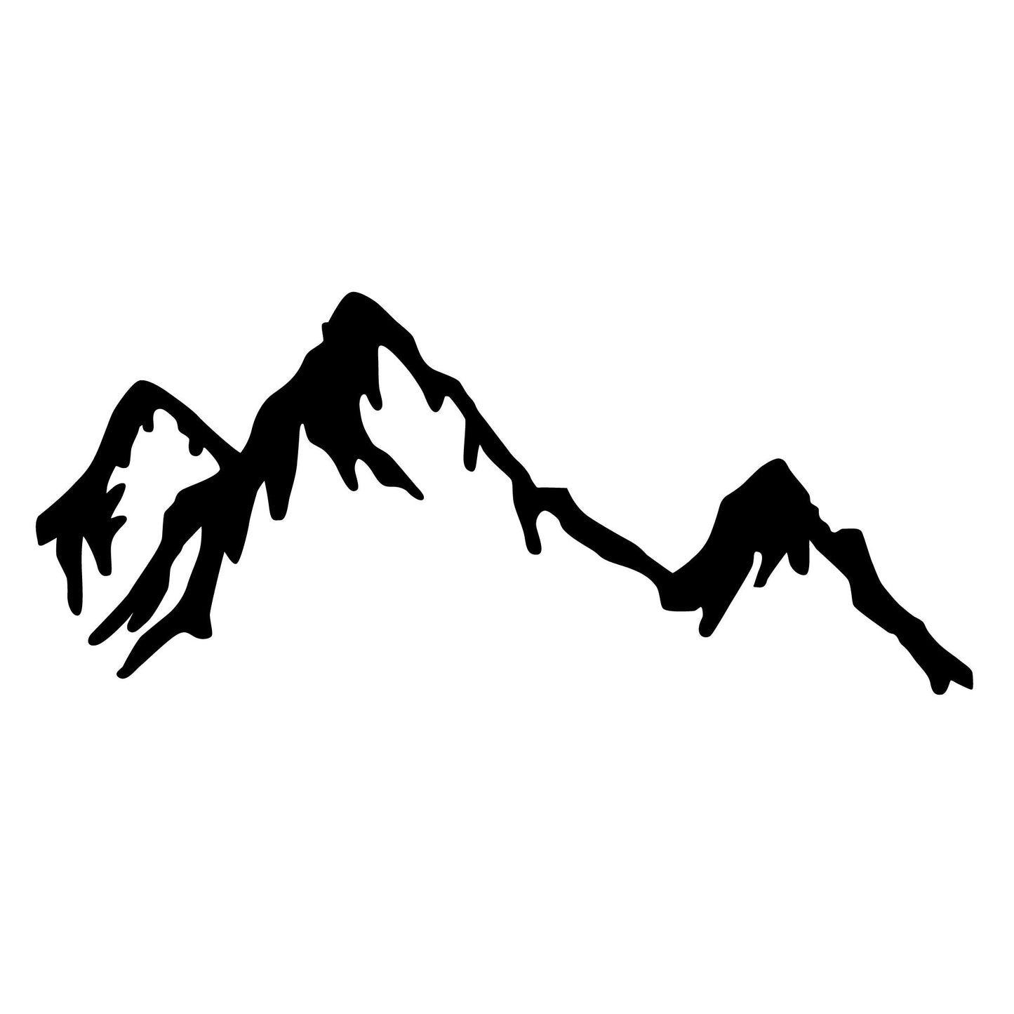 Metalna zidna dekoracija, Mountain