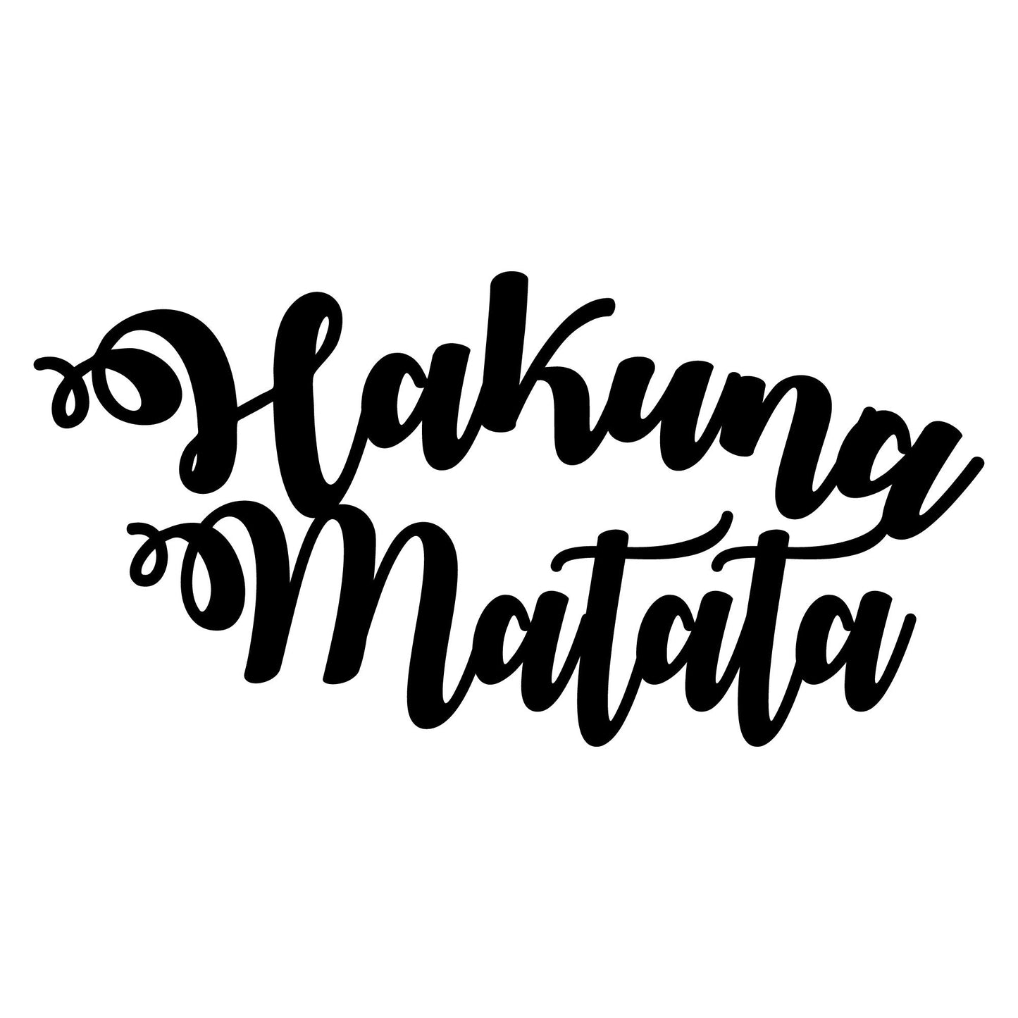 Metalna zidna dekoracija, Hakuna Matata