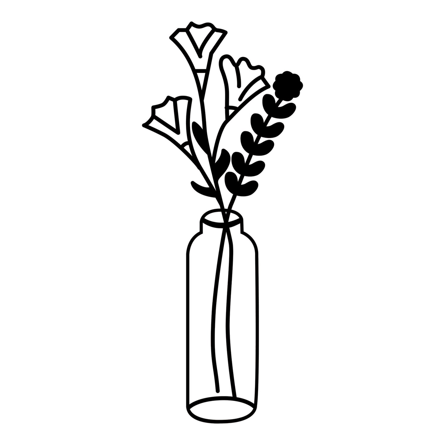 Metalna zidna dekoracija, Flower 6