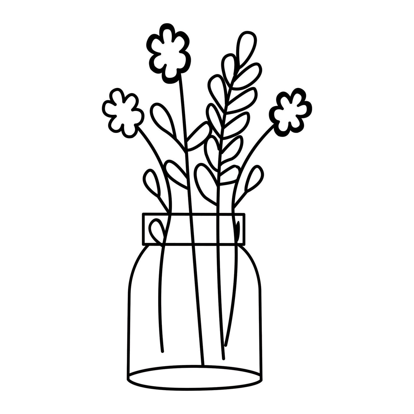 Metalna zidna dekoracija, Flower 7