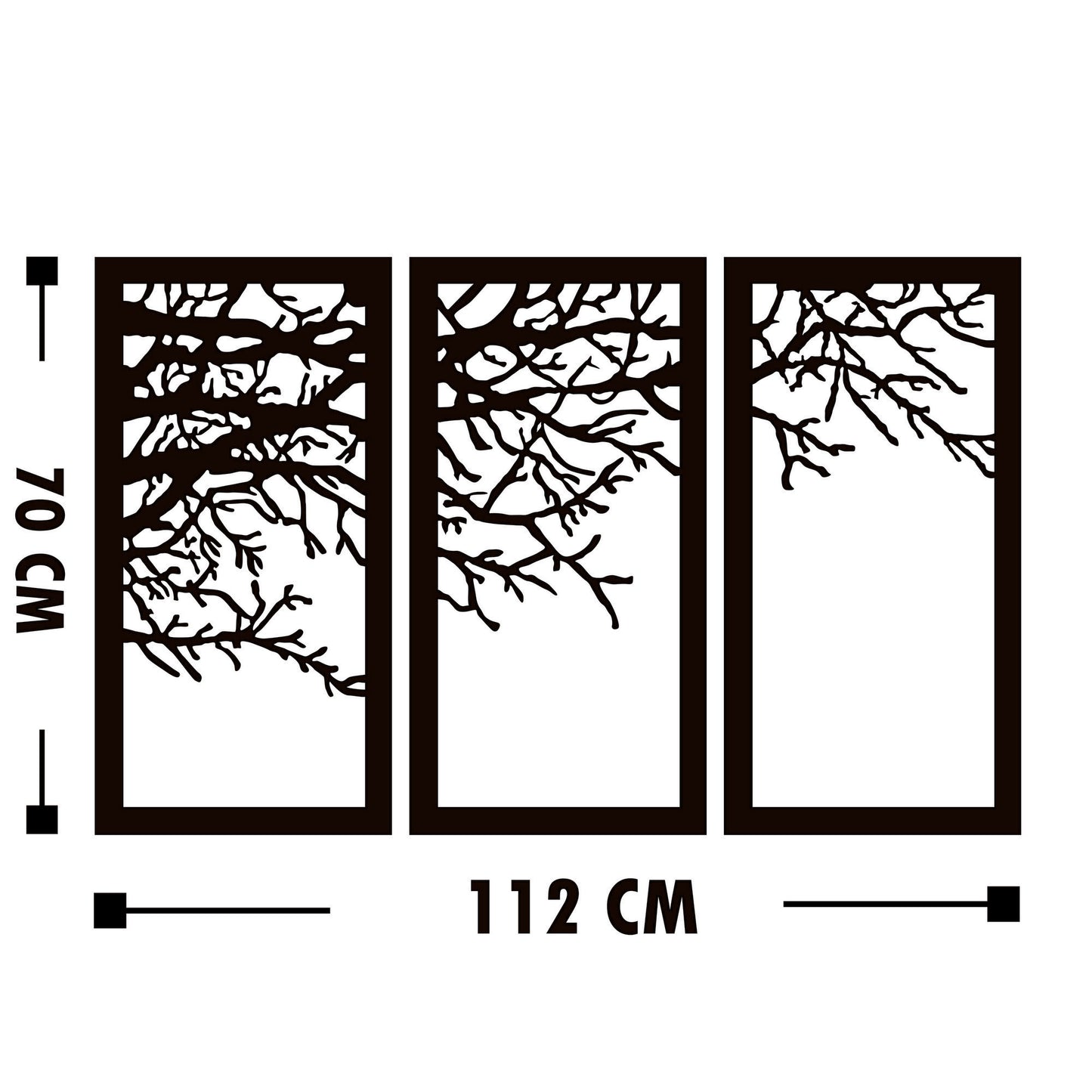 Metalna zidna dekoracija, Agaç 11