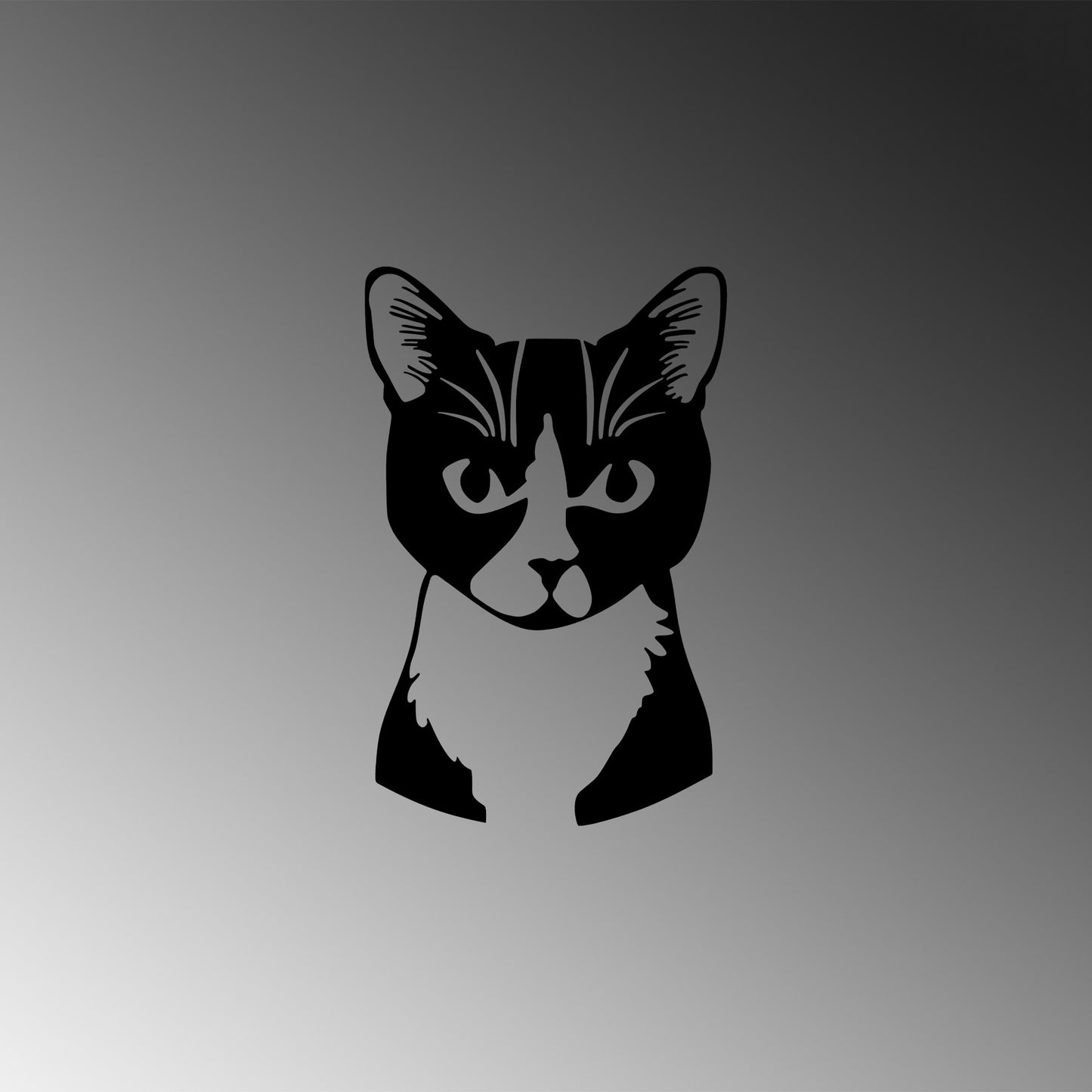 Metalna zidna dekoracija, Cat 10