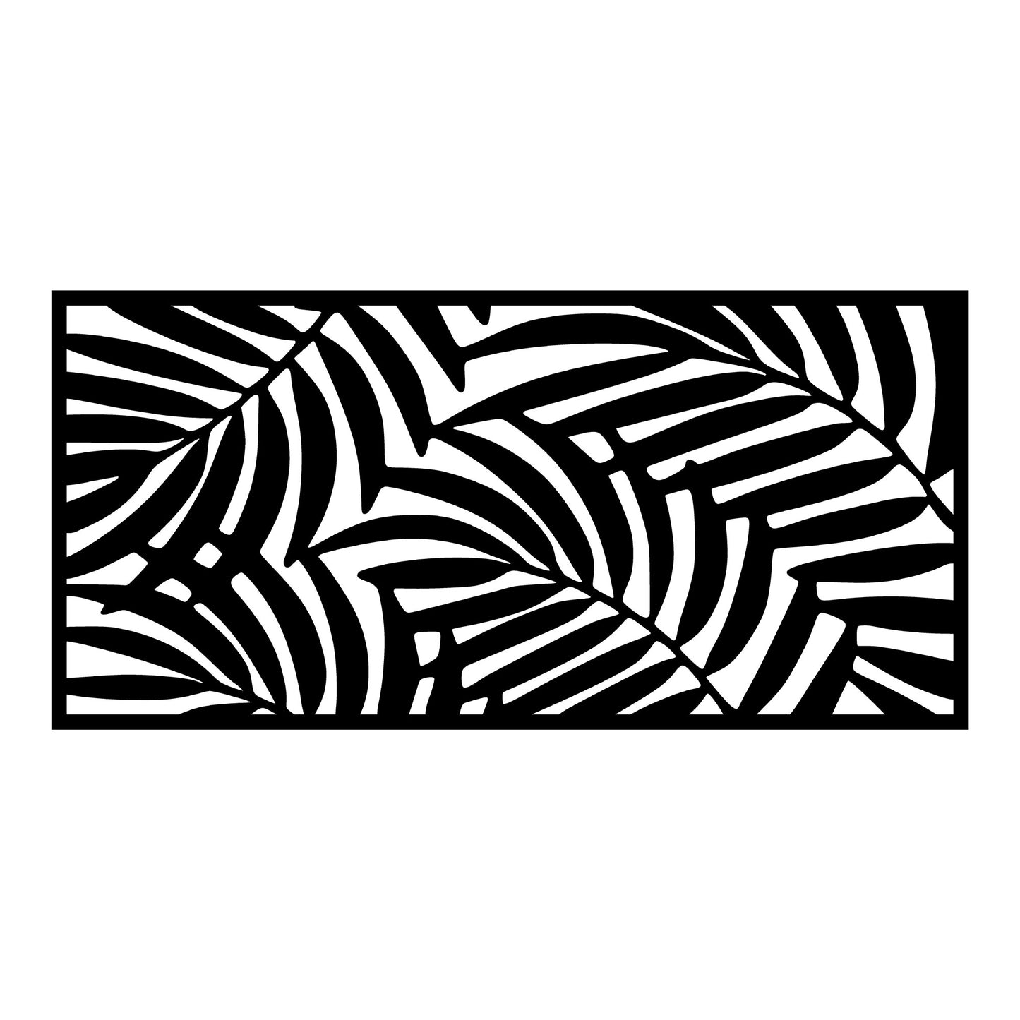 Metalna zidna dekoracija, Decorative Panel 4 - Black