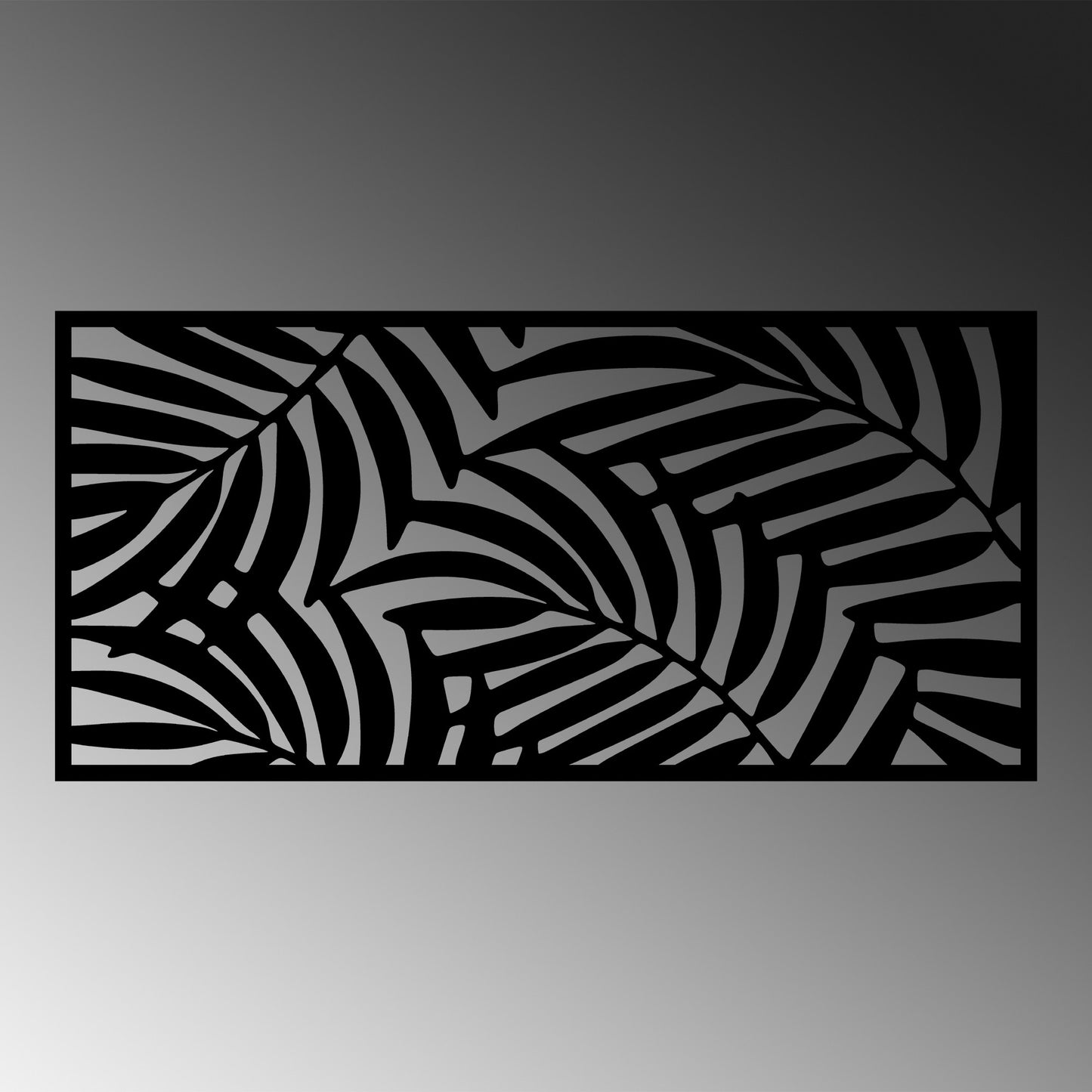 Metalna zidna dekoracija, Decorative Panel 4 - Black