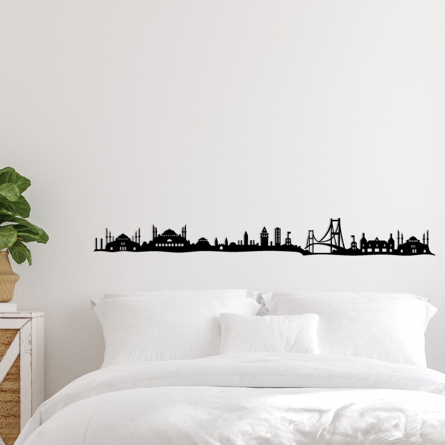 Metalna zidna dekoracija, Istanbul Skyline