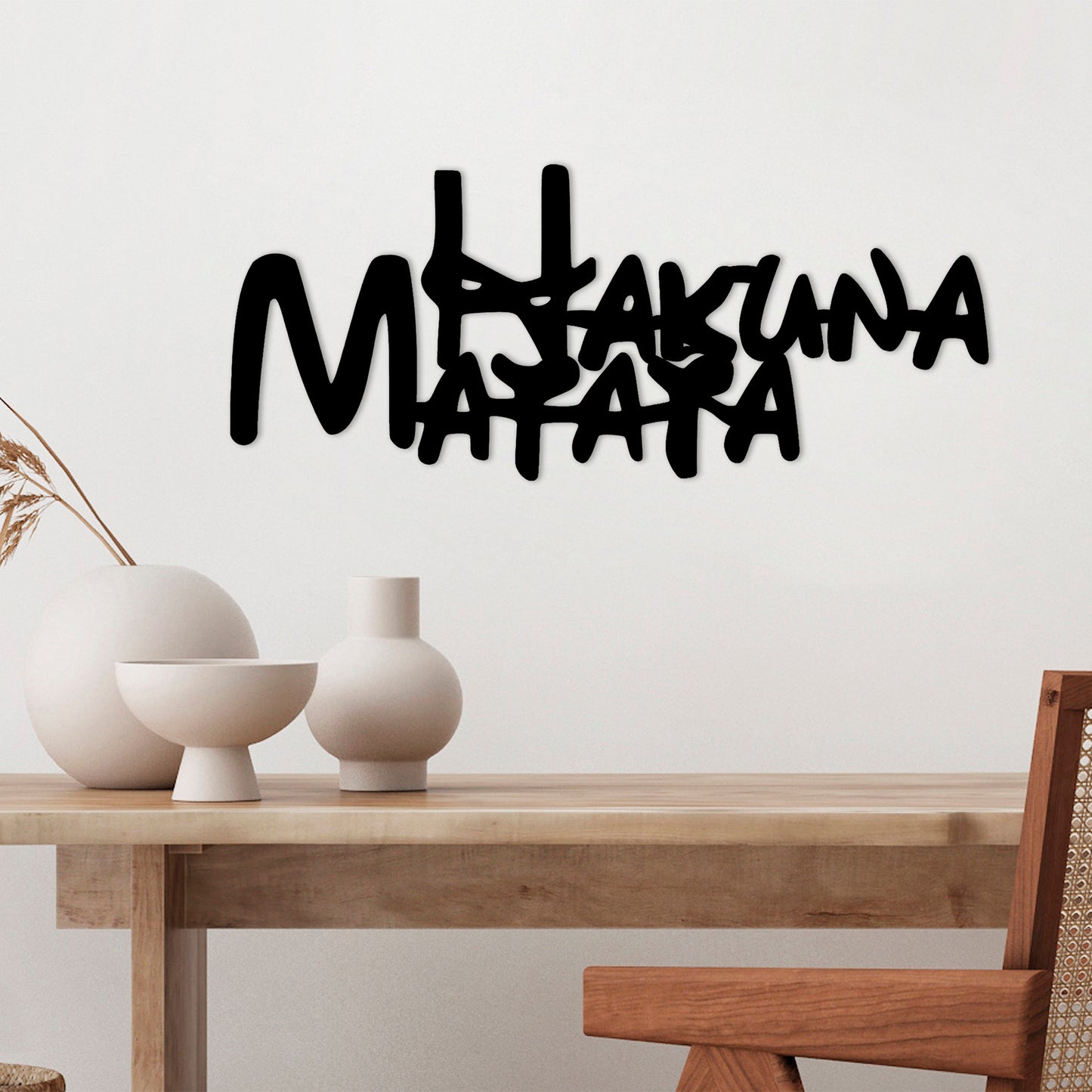 Metalna zidna dekoracija, Hakuna Matata 5