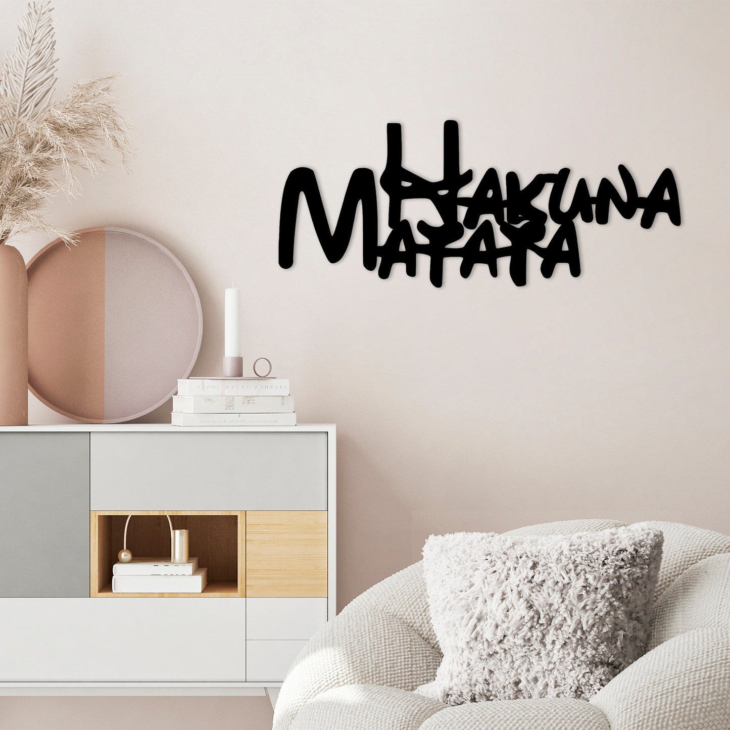 Metalna zidna dekoracija, Hakuna Matata 5