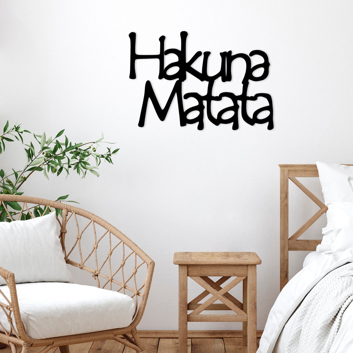 Metalna zidna dekoracija, Hakuna Matata 8
